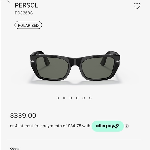 Persol polarized like new black sunglasses main image 7